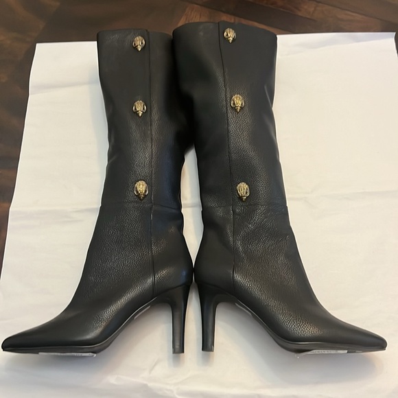 Kurt Geiger London Shoreditch 85 Leather Eagle Head Knee Boots - Picture 6 of 16